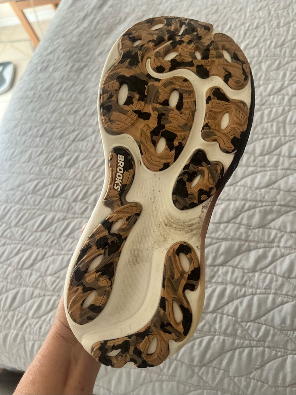 Brooks Women’s Athletic Shoe - Brown, Cream, Black Sole